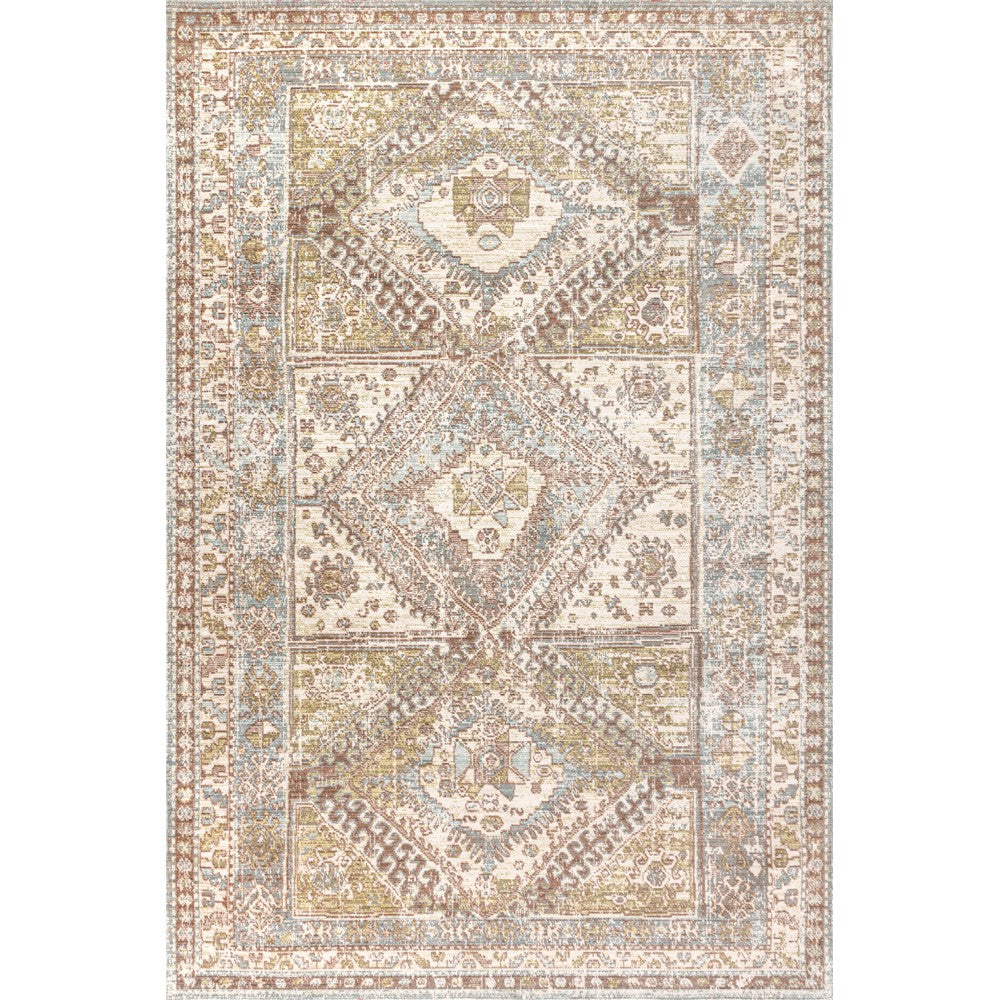 Bioko Darija Ornate Geometric Medallion Area Rug