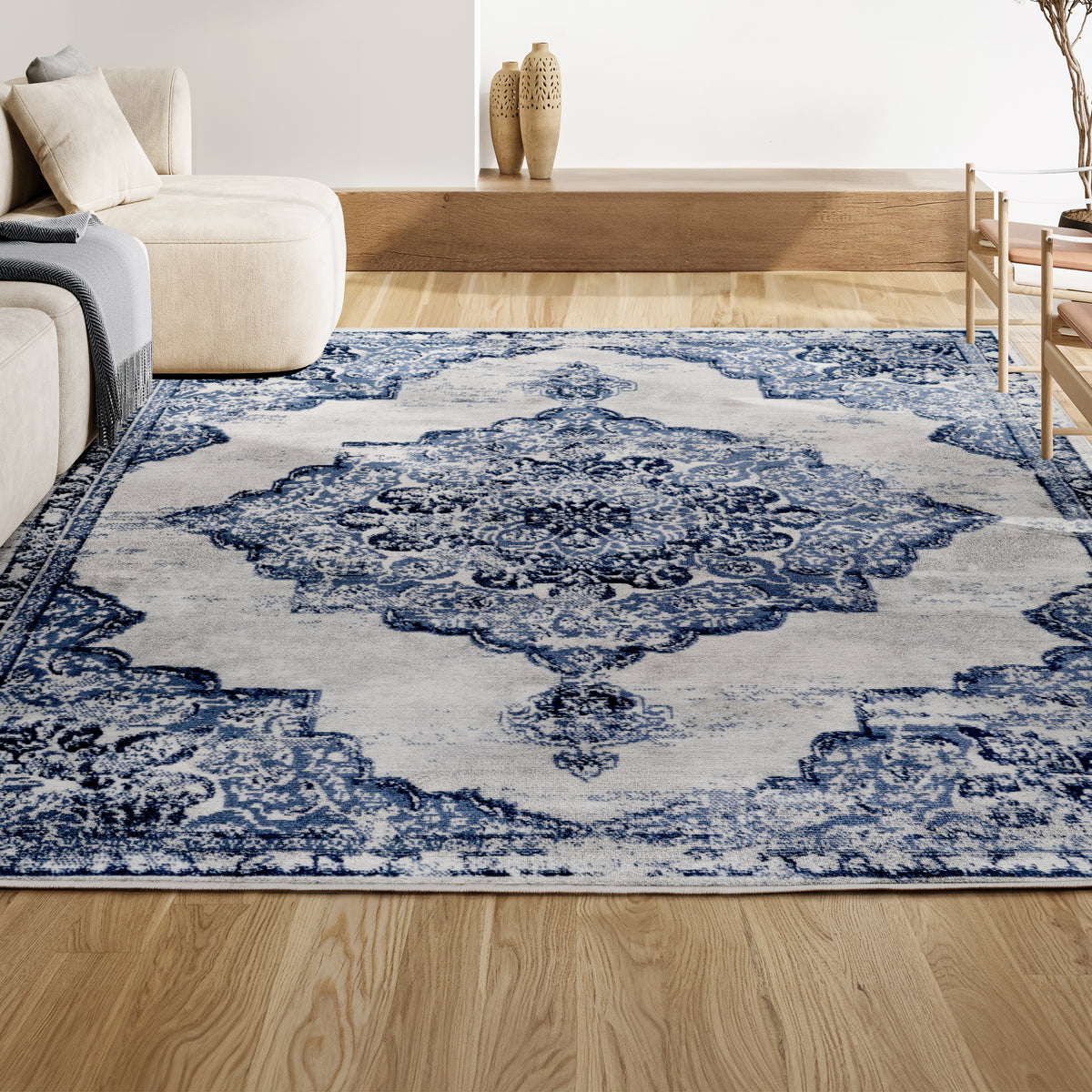 Danube Alhambra Ornate Medallion Modern Area Rug