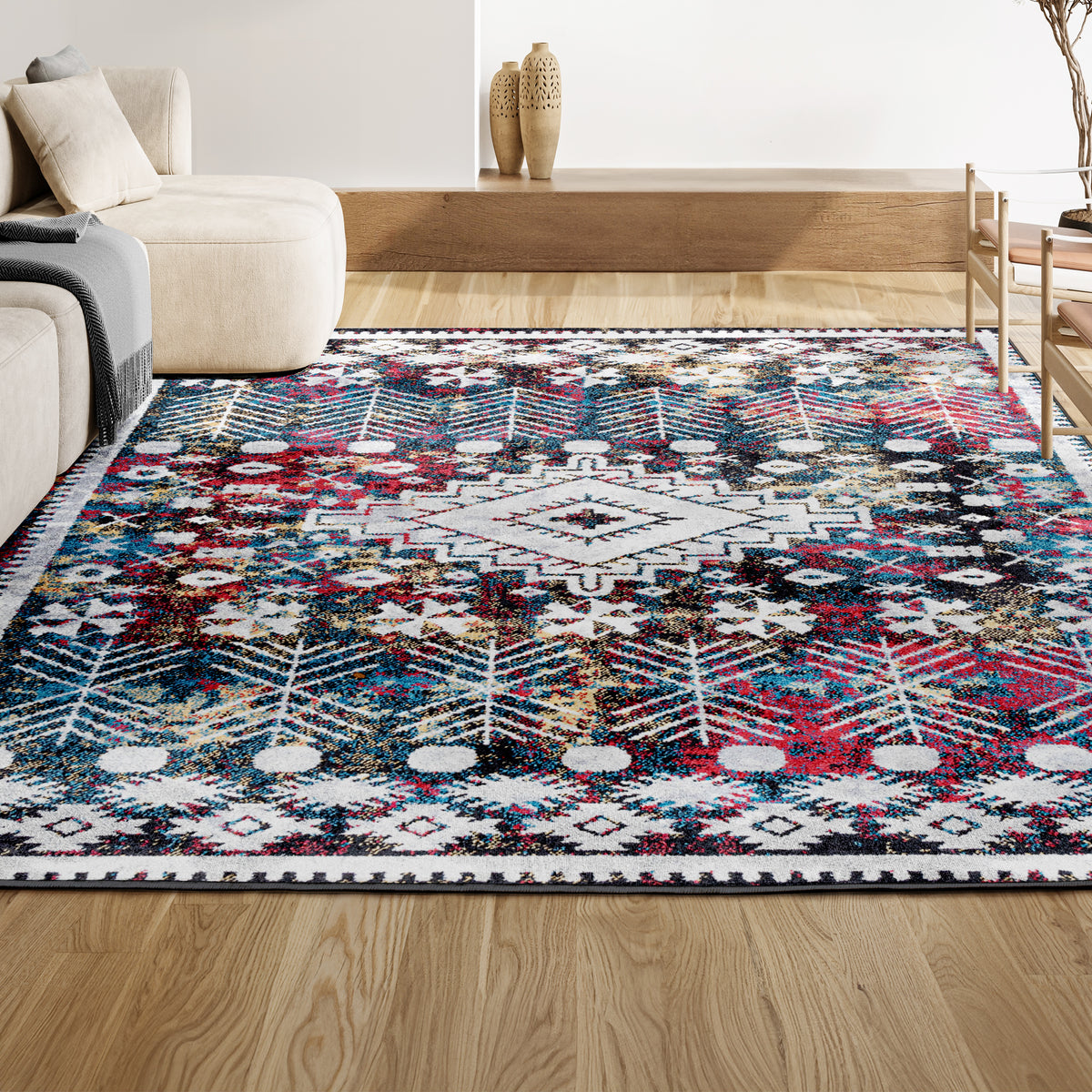 Sabaya Dhiya Distressed Kilim Area Rug