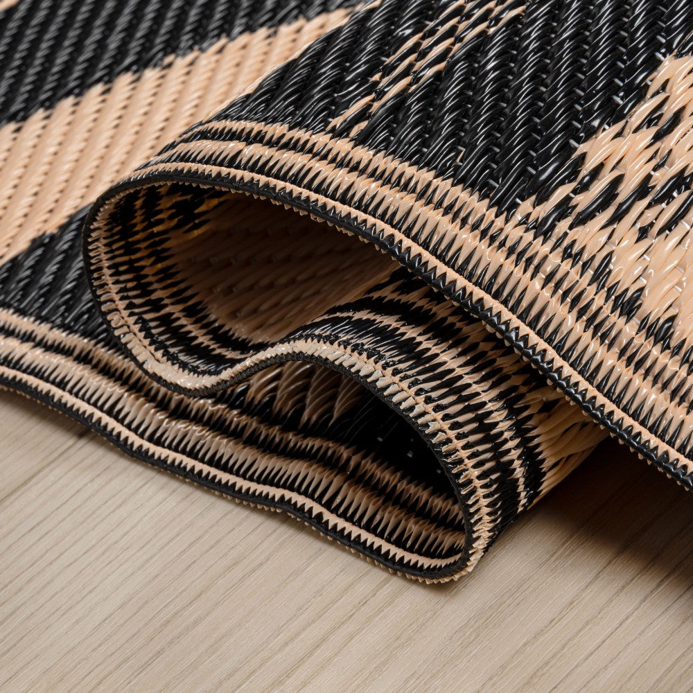 Rivermoss Classic Botanical Foldable Waterproof Reversible Plastic Straw Area Rug