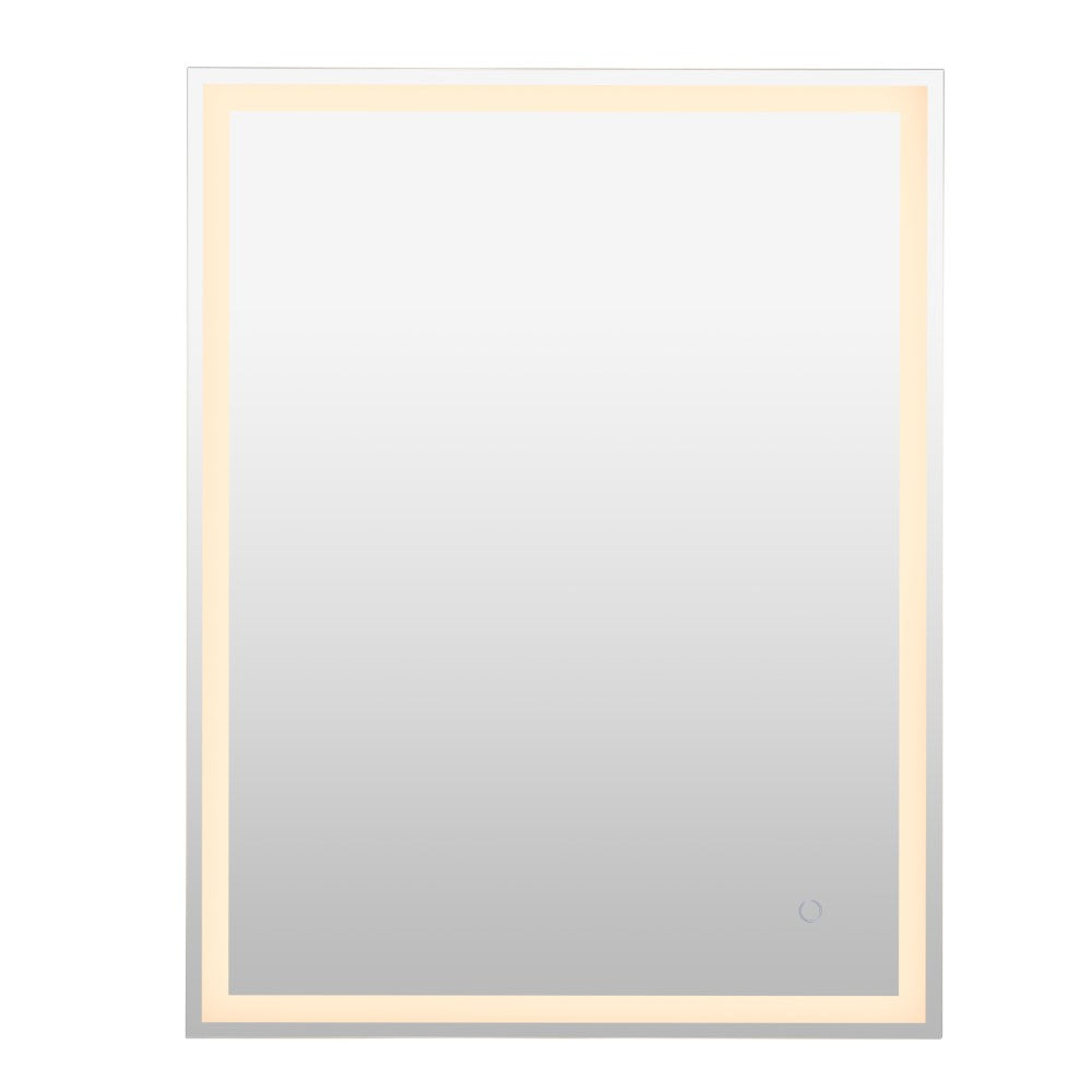 Mike Rectangular Frameless Anti-Fog Aluminum Front/Back-lit Tri-color LED Bathroom Vanity Mirror with Smart Touch Control
