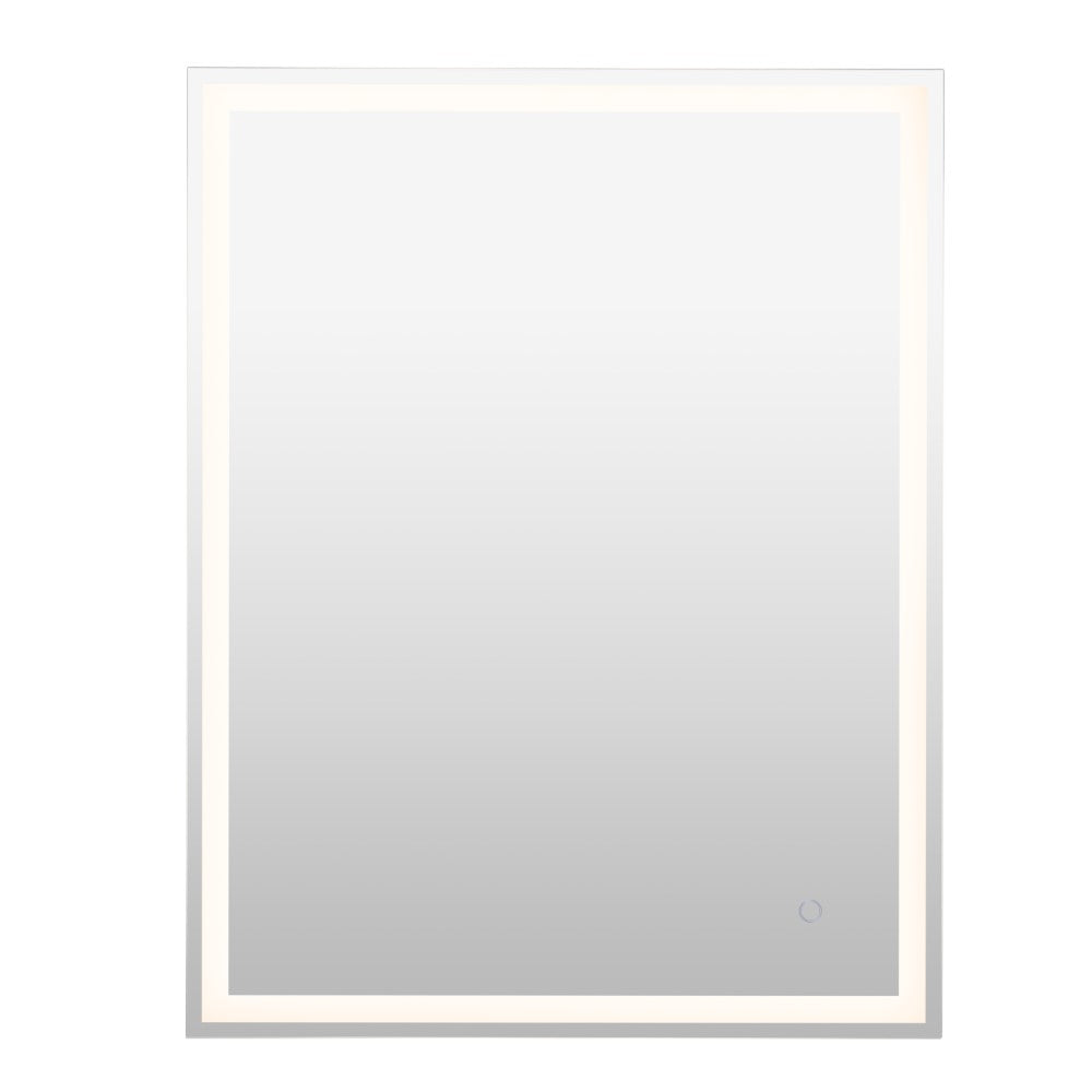 Mike Rectangular Frameless Anti-Fog Aluminum Front/Back-lit Tri-color LED Bathroom Vanity Mirror with Smart Touch Control