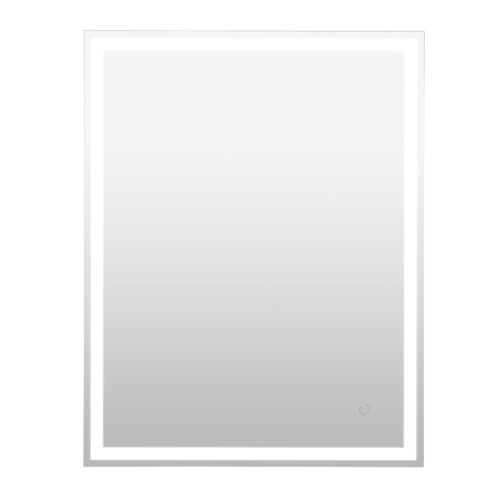 Mike Rectangular Frameless Anti-Fog Aluminum Front/Back-lit Tri-color LED Bathroom Vanity Mirror with Smart Touch Control