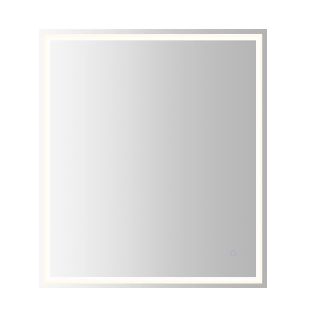 Mike Rectangular Frameless Anti-Fog Aluminum Front/Back-lit Tri-color LED Bathroom Vanity Mirror with Smart Touch Control