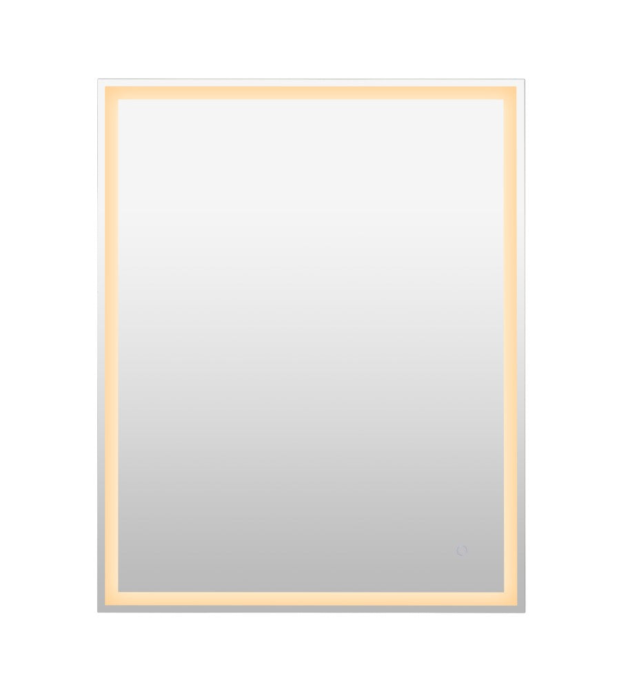 Mike Rectangular Frameless Anti-Fog Aluminum Front/Back-lit Tri-color LED Bathroom Vanity Mirror with Smart Touch Control