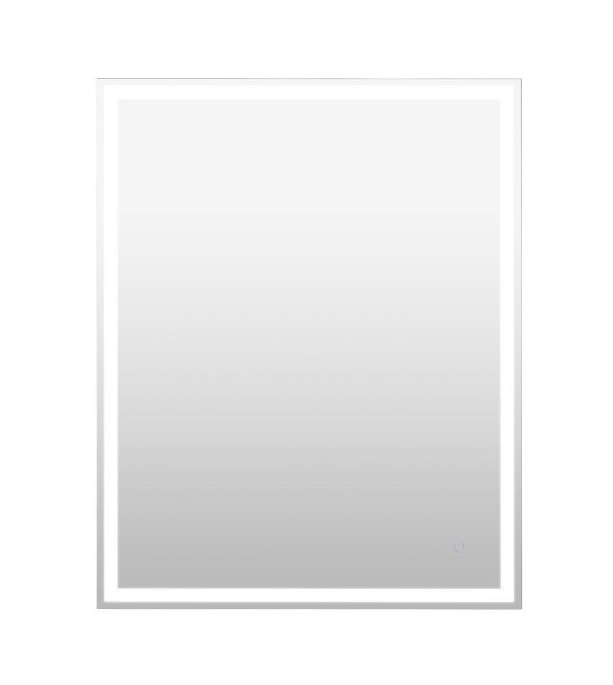 Mike Rectangular Frameless Anti-Fog Aluminum Front/Back-lit Tri-color LED Bathroom Vanity Mirror with Smart Touch Control