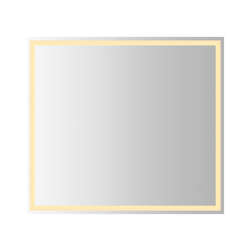 Mike Rectangular Frameless Anti-Fog Aluminum Front/Back-lit Tri-color LED Bathroom Vanity Mirror with Smart Touch Control