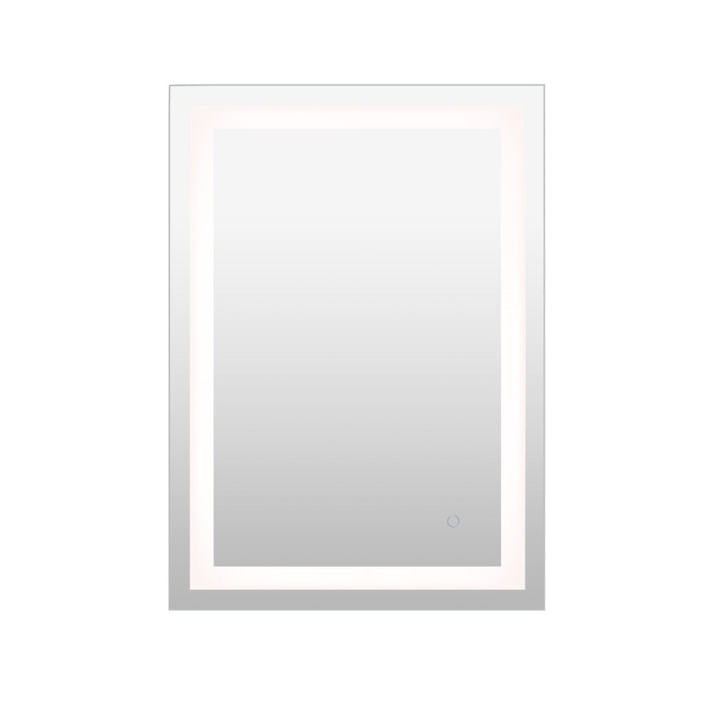 Jim Rectangular Frameless Anti-Fog Aluminum Front-lit Tri-color LED Bathroom Vanity Mirror with Smart Touch Control