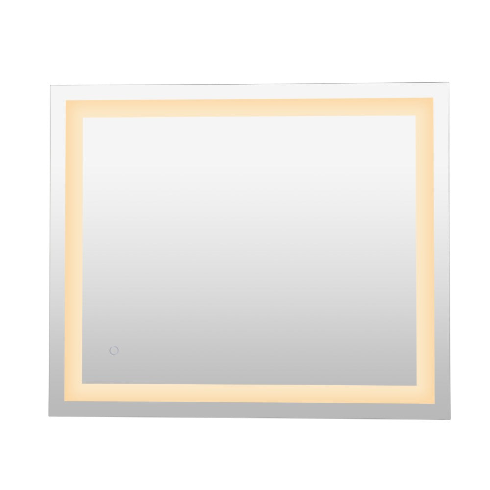Jim Rectangular Frameless Anti-Fog Aluminum Front-lit Tri-color LED Bathroom Vanity Mirror with Smart Touch Control
