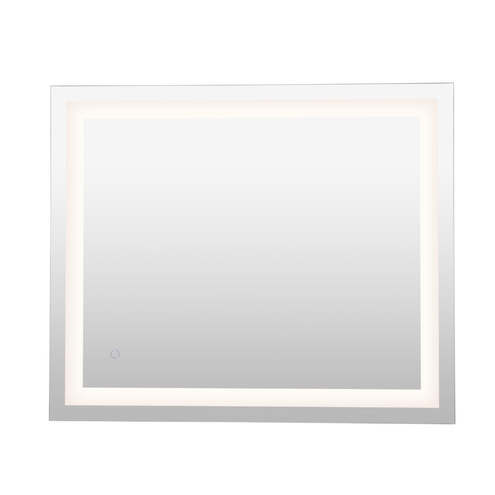 Jim Rectangular Frameless Anti-Fog Aluminum Front-lit Tri-color LED Bathroom Vanity Mirror with Smart Touch Control