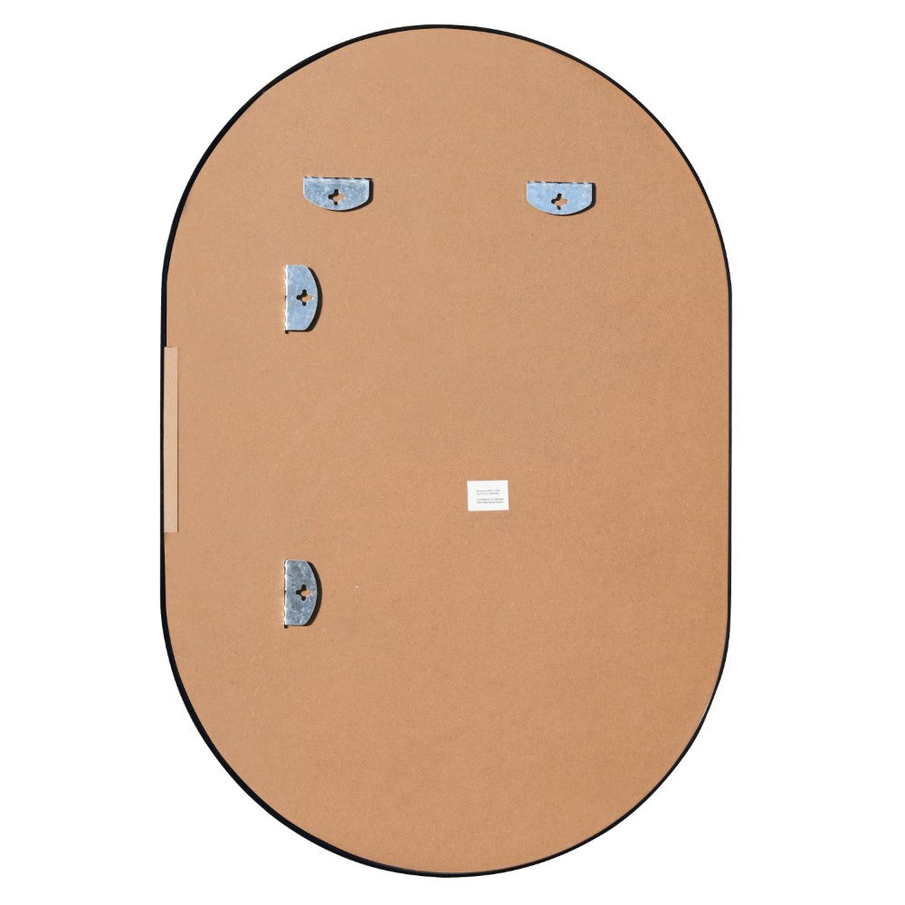 Nova 24 in. W x 36 in. H Medium Oval Metal Framed Wall Mirror