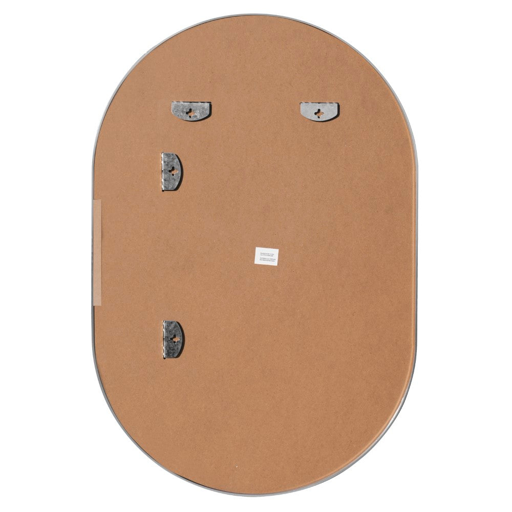 Nova 24 in. W x 36 in. H Medium Oval Metal Framed Wall Mirror