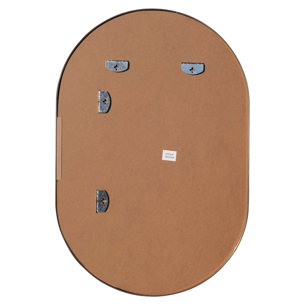 Nova 24 in. W x 36 in. H Medium Oval Metal Framed Wall Mirror