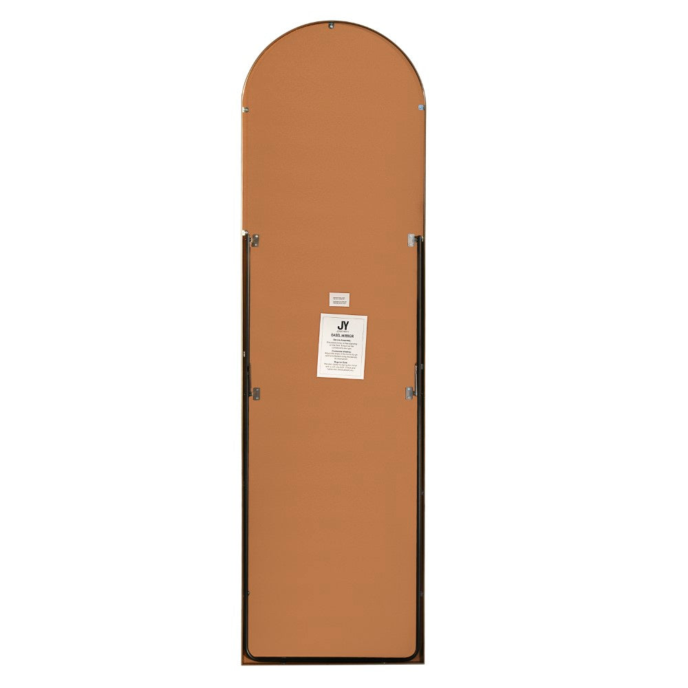 Clarity 16 in. W x 59 in. H Large Arched Metal Framed Floor Full-Length Mirror