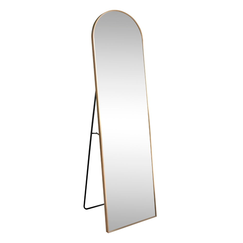 Clarity 16 in. W x 59 in. H Large Arched Metal Framed Floor Full-Length Mirror