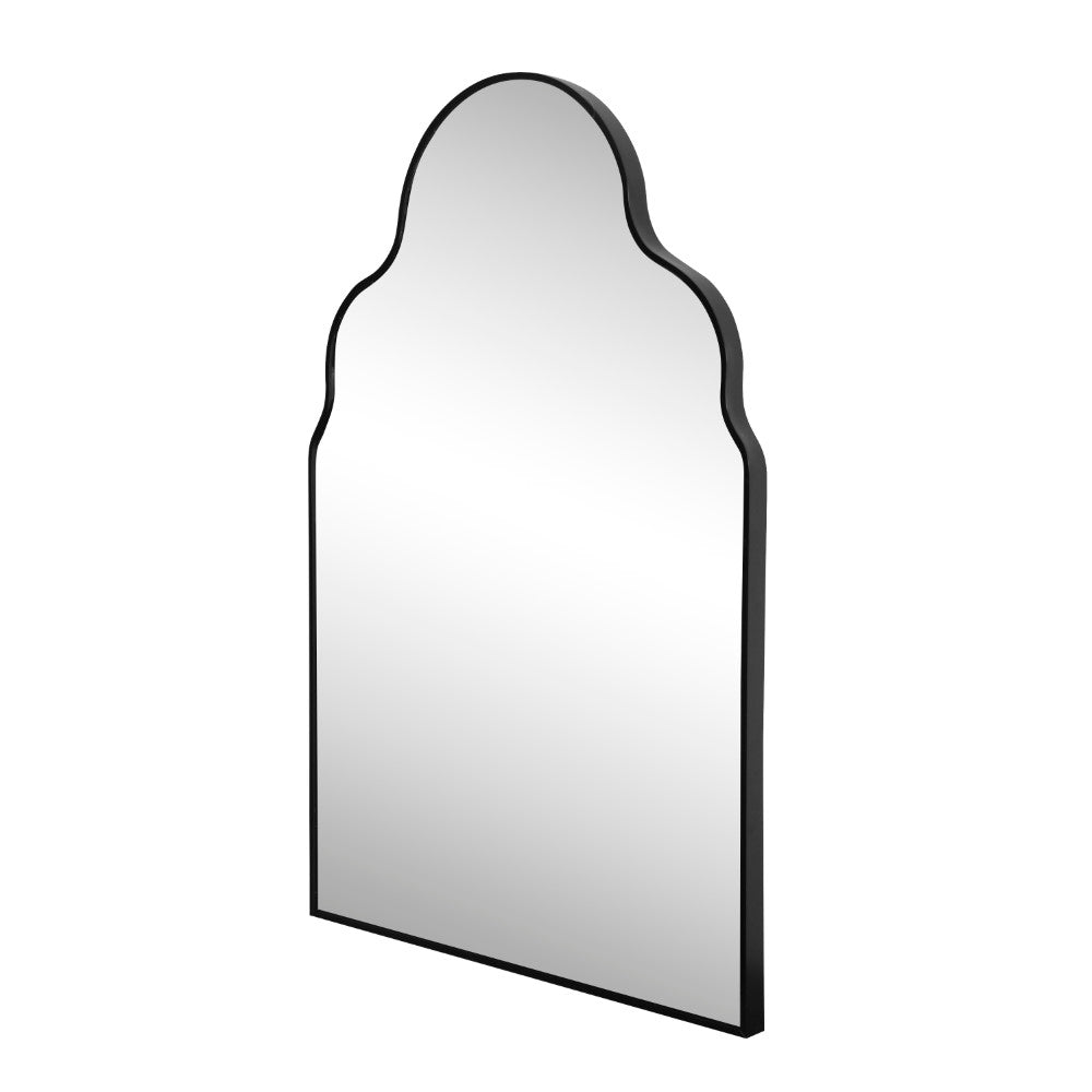 Elvara 24 in. W x 36 in. H Medium Top Arch Metal Framed Wall Mounted Mirror