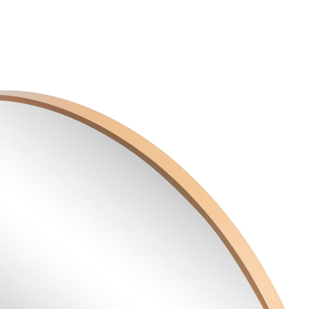 Bloomridge Circle Aluminum Alloy Framed Wall Mounted Mirror