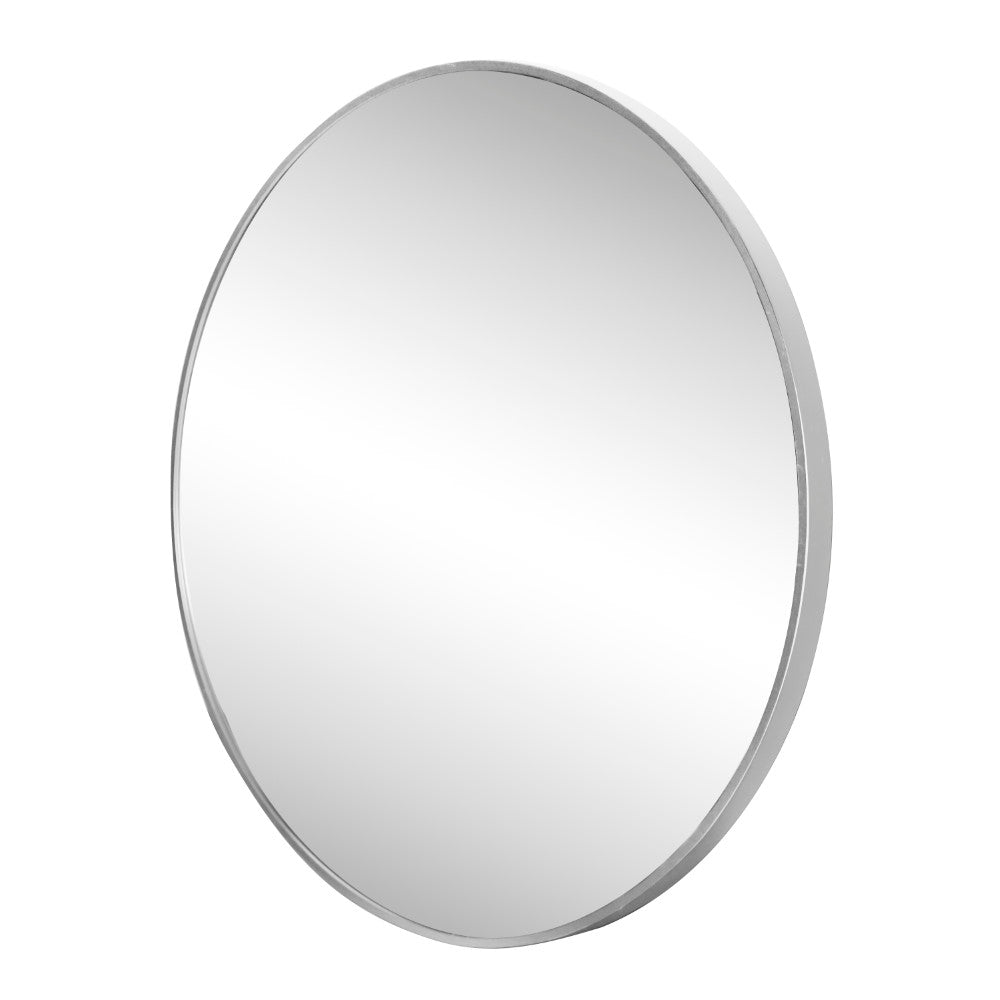 Bloomridge Circle Aluminum Alloy Framed Wall Mounted Mirror