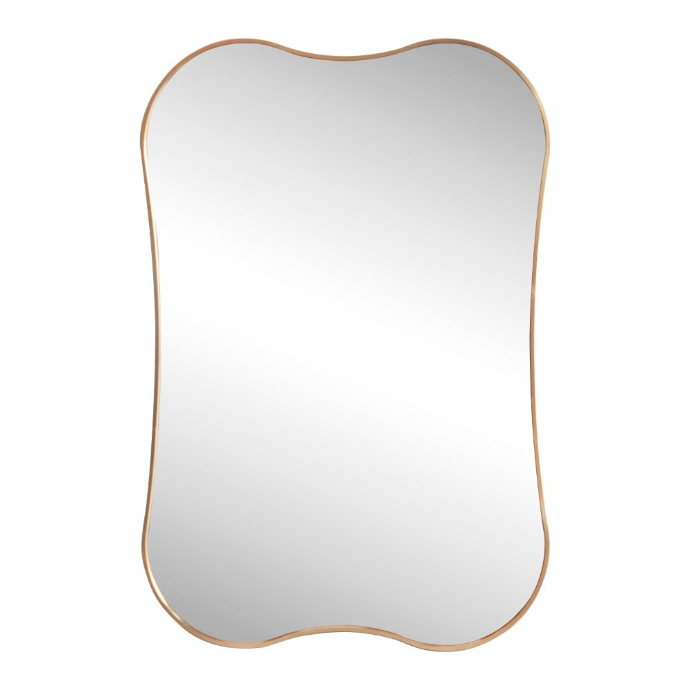 Olivefern 24 in. W x 36 in. H Medium Irregular Scallop Aluminum Alloy Framed Wall Mounted Mirror