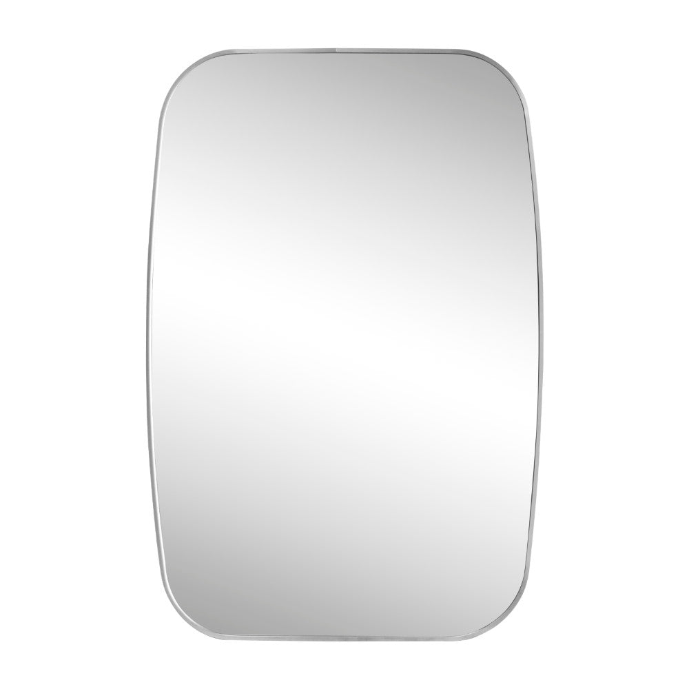 Petalroot 24 in. W x 36 in. H Medium Capsule Oblong Oval Aluminum Alloy Framed Wall Mounted Mirror