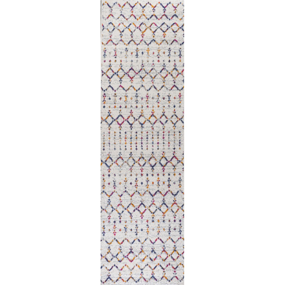 Kolkata Moroccan HYPE Boho Vintage Area Rug Cream/Multi