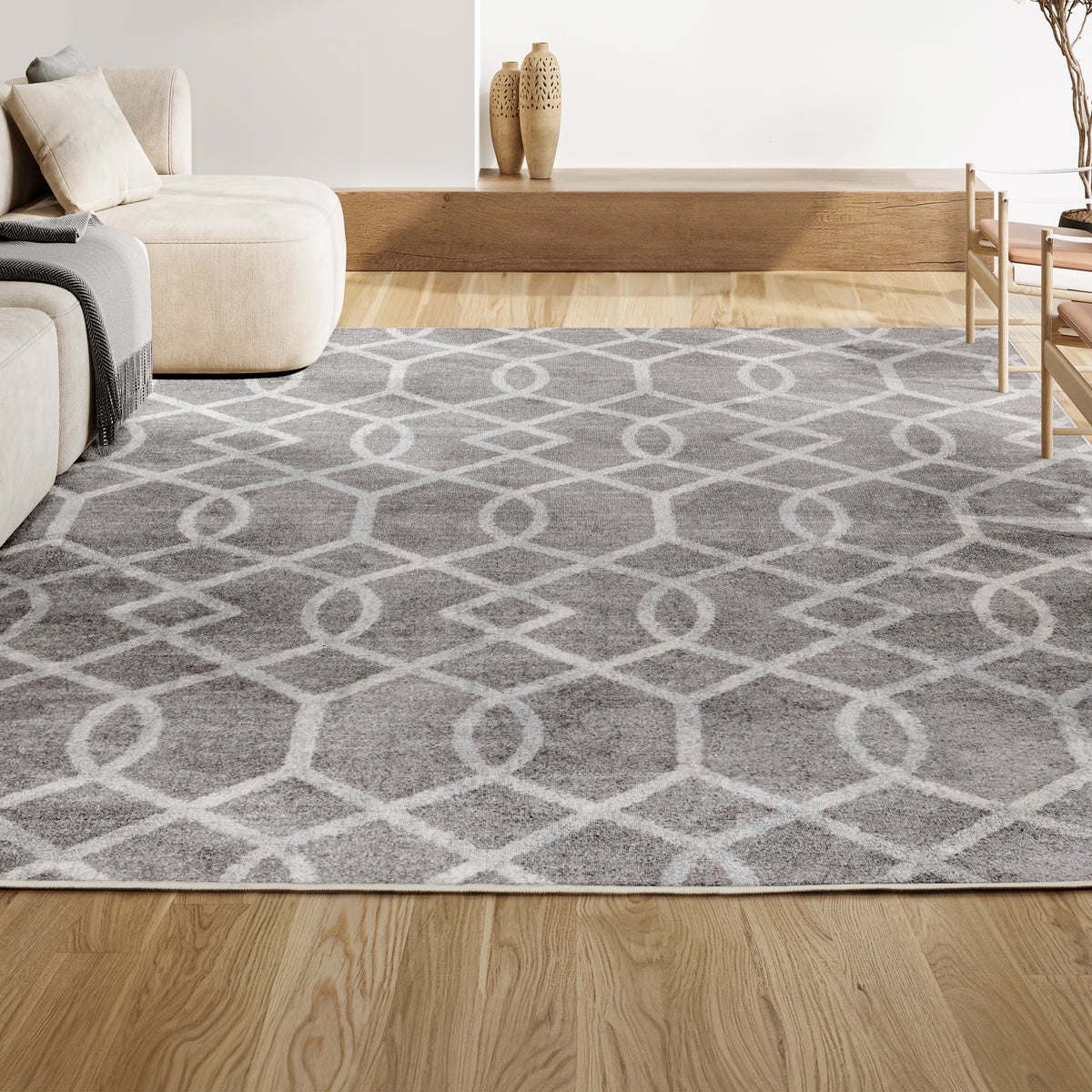 Perseus Asilah Ogee Fretwork Area Rug
