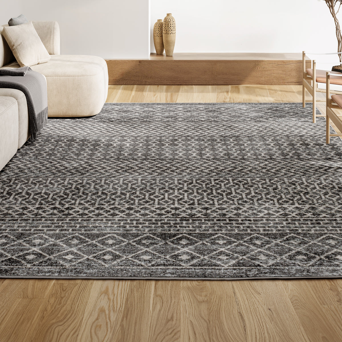 Valerie moroccan Vintage Geometric Rug Area Rug
