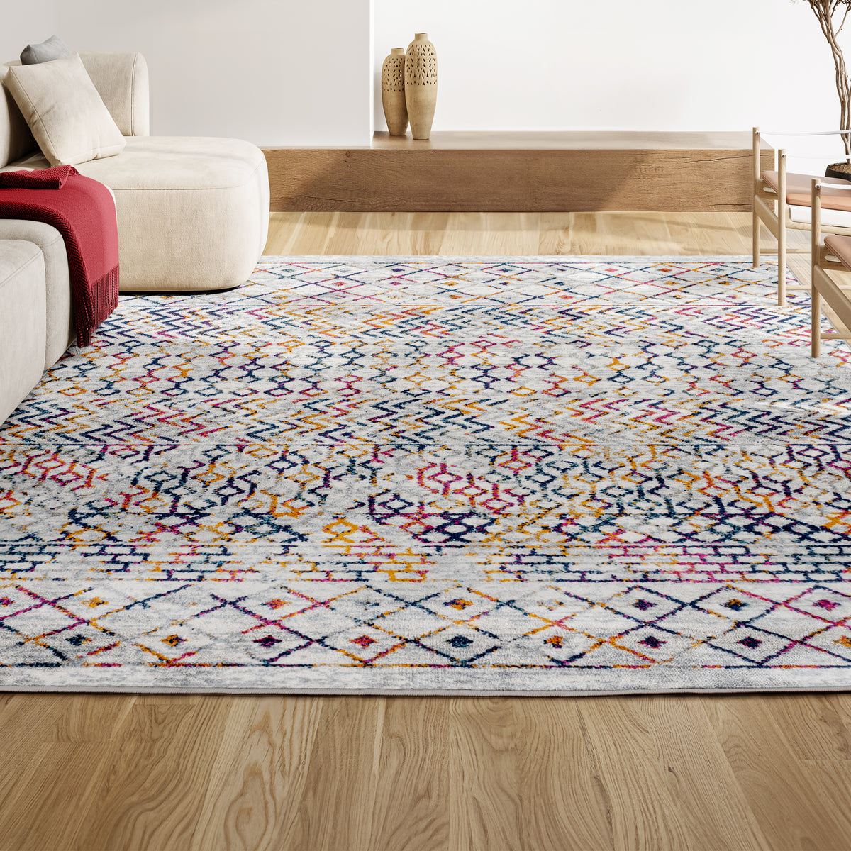 Valerie moroccan Vintage Geometric Rug Area Rug
