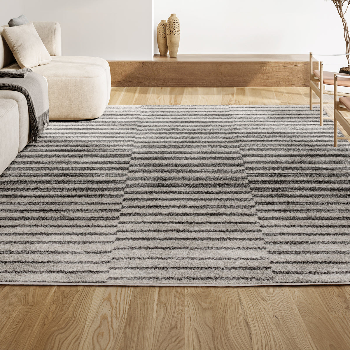 Aruba Lyla Offset Stripe Area Rug