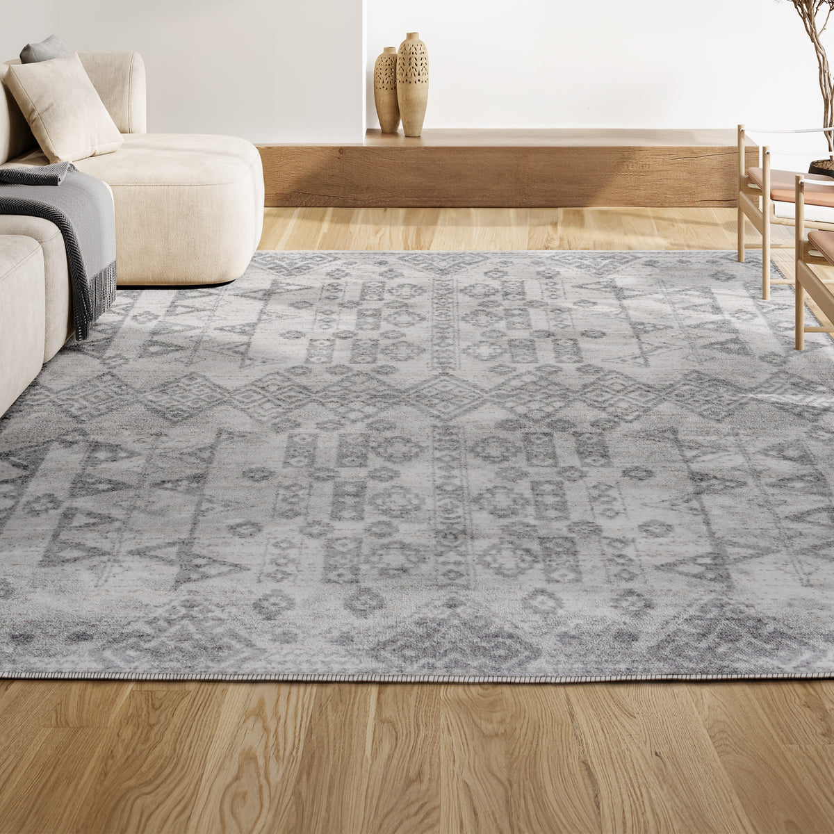 Idris Idris Tribal Diamond Geometric Area Rug