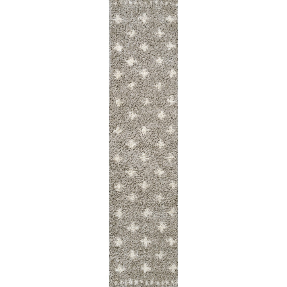 Rotorua Cristo Berber Geometric Shag Area Rug