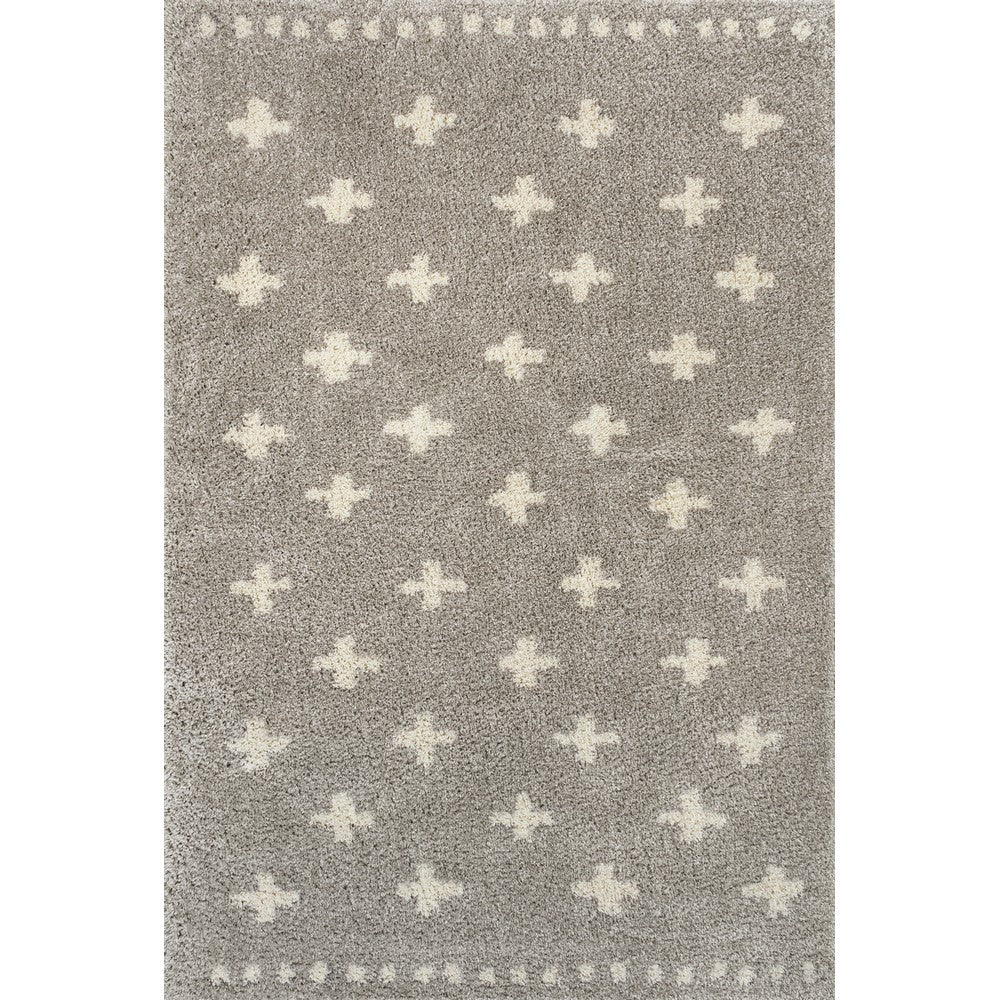 Rotorua Cristo Berber Geometric Shag Area Rug