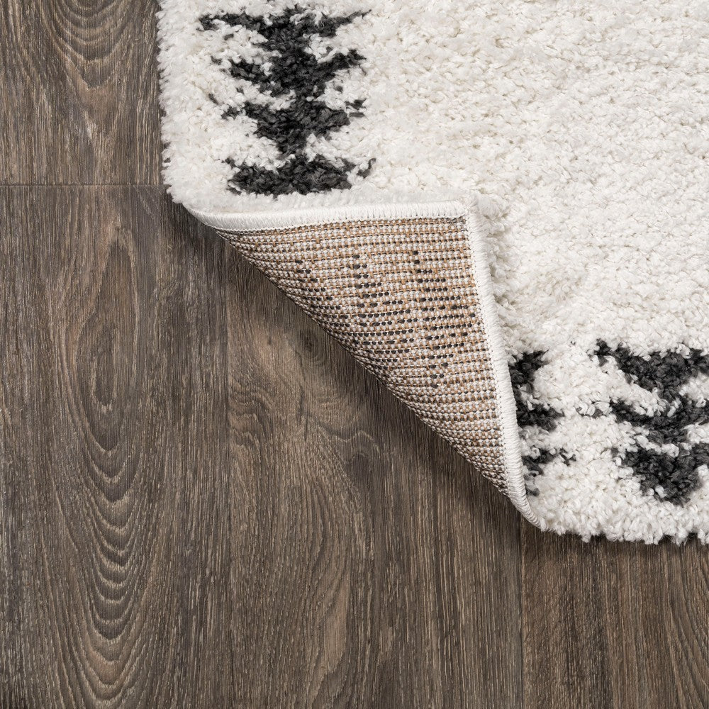 Whangarei Calvia Moroccan Diamond Shag Area Rug