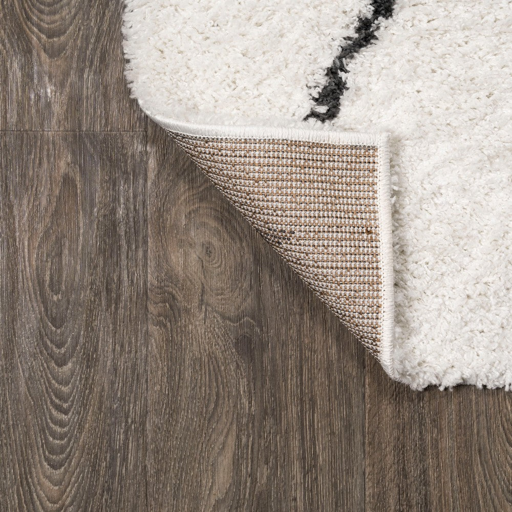 Hibiscus Catala Moroccan Diamond Shag Area Rug