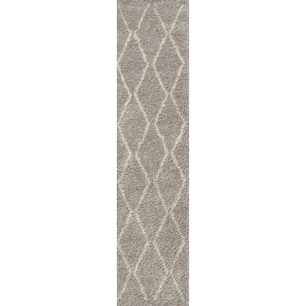 Hibiscus Catala Moroccan Diamond Shag Area Rug