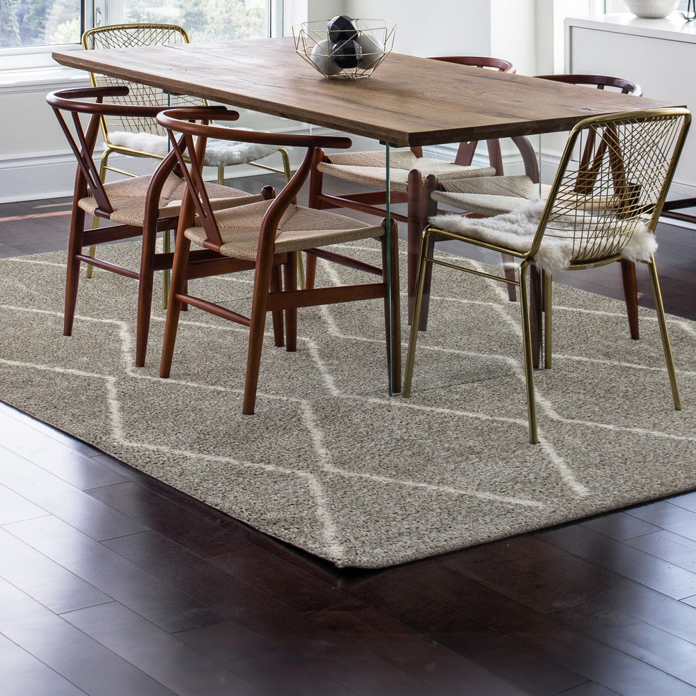Hibiscus Catala Moroccan Diamond Shag Area Rug