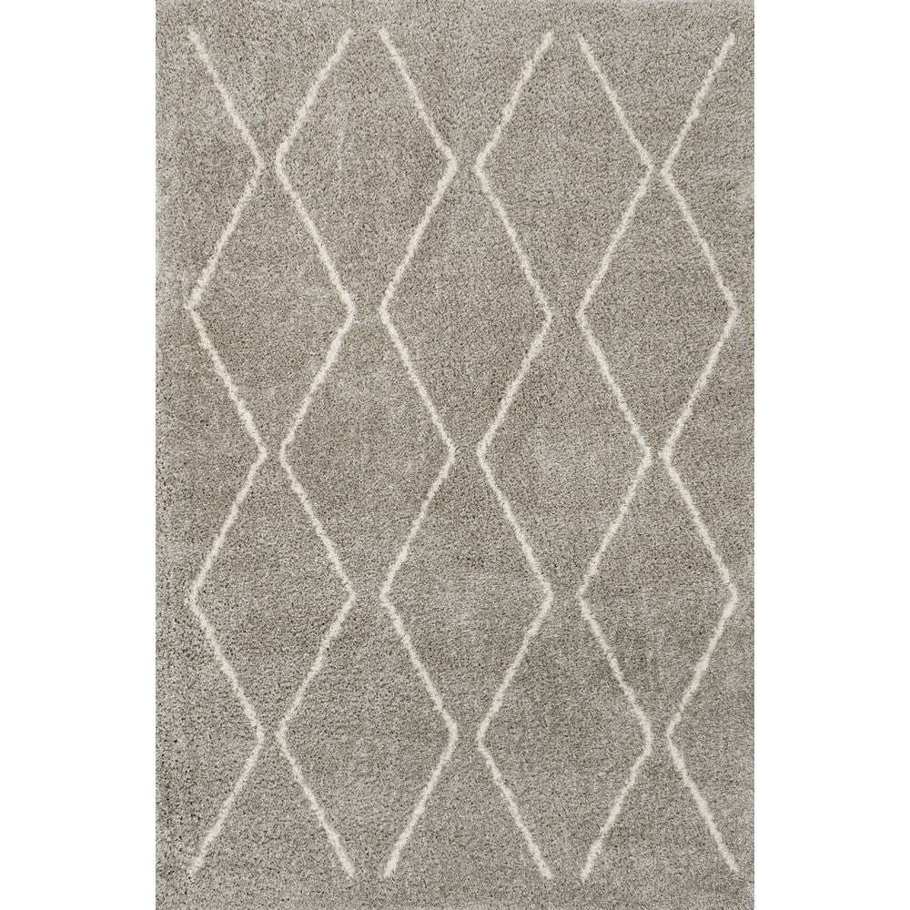 Hibiscus Catala Moroccan Diamond Shag Area Rug