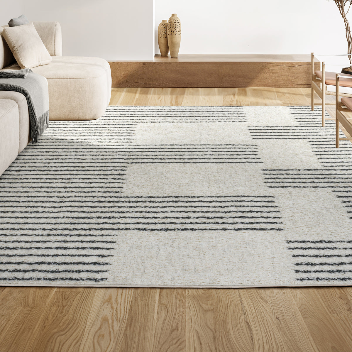 Invercargill Petra Abstract Stripe Geometric Area Rug