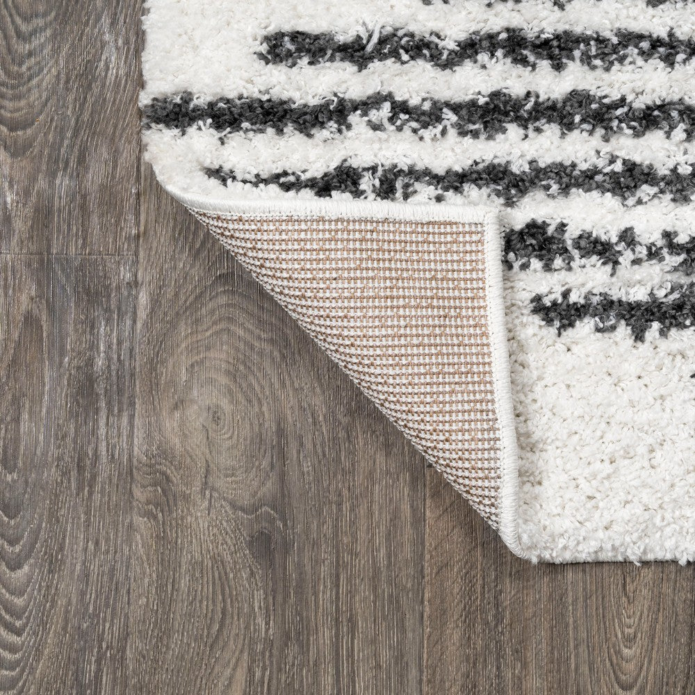 Hastings Elm Diamond Stripe Geometric Area Rug