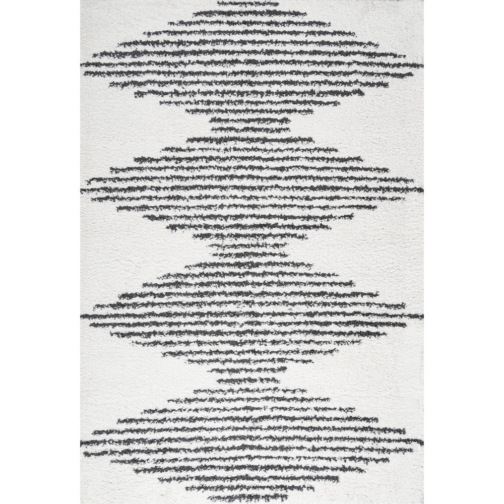 Hastings Elm Diamond Stripe Geometric Area Rug