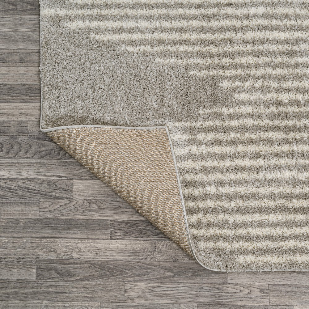 Hastings Elm Diamond Stripe Geometric Area Rug