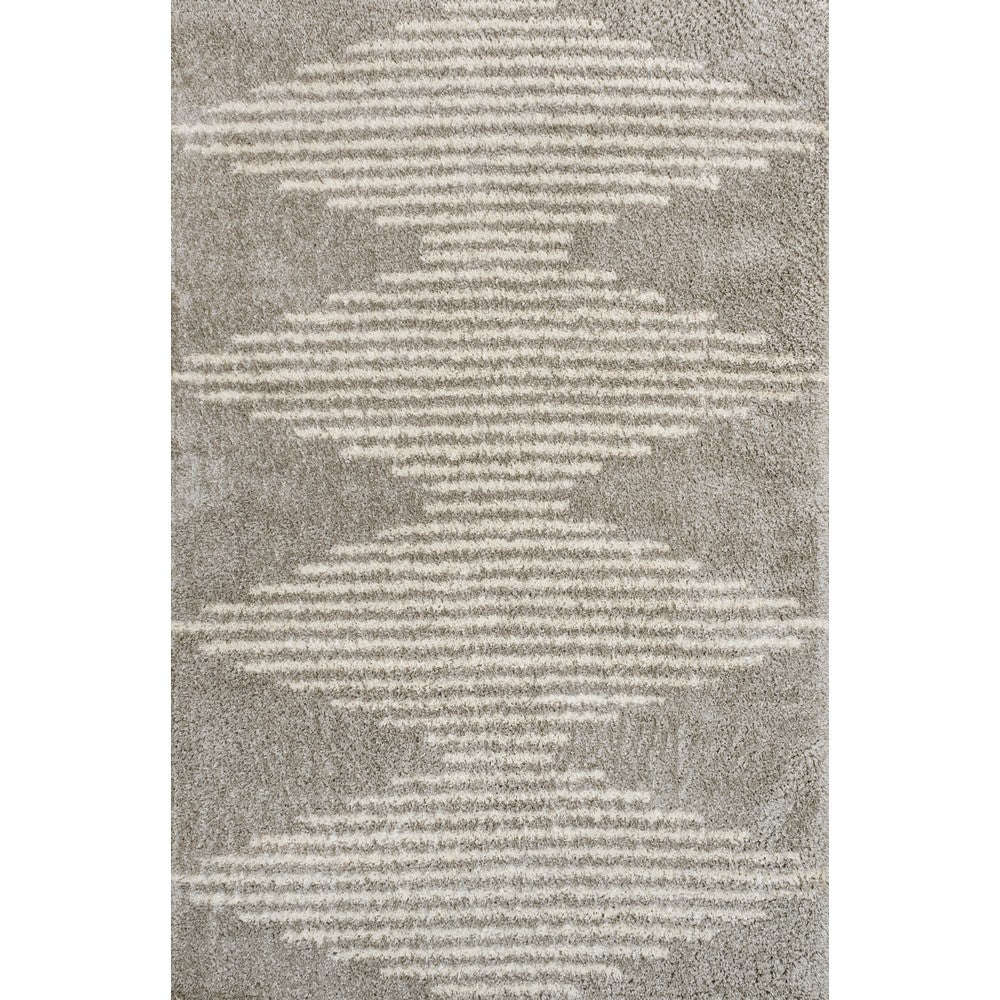 Hastings Elm Diamond Stripe Geometric Area Rug