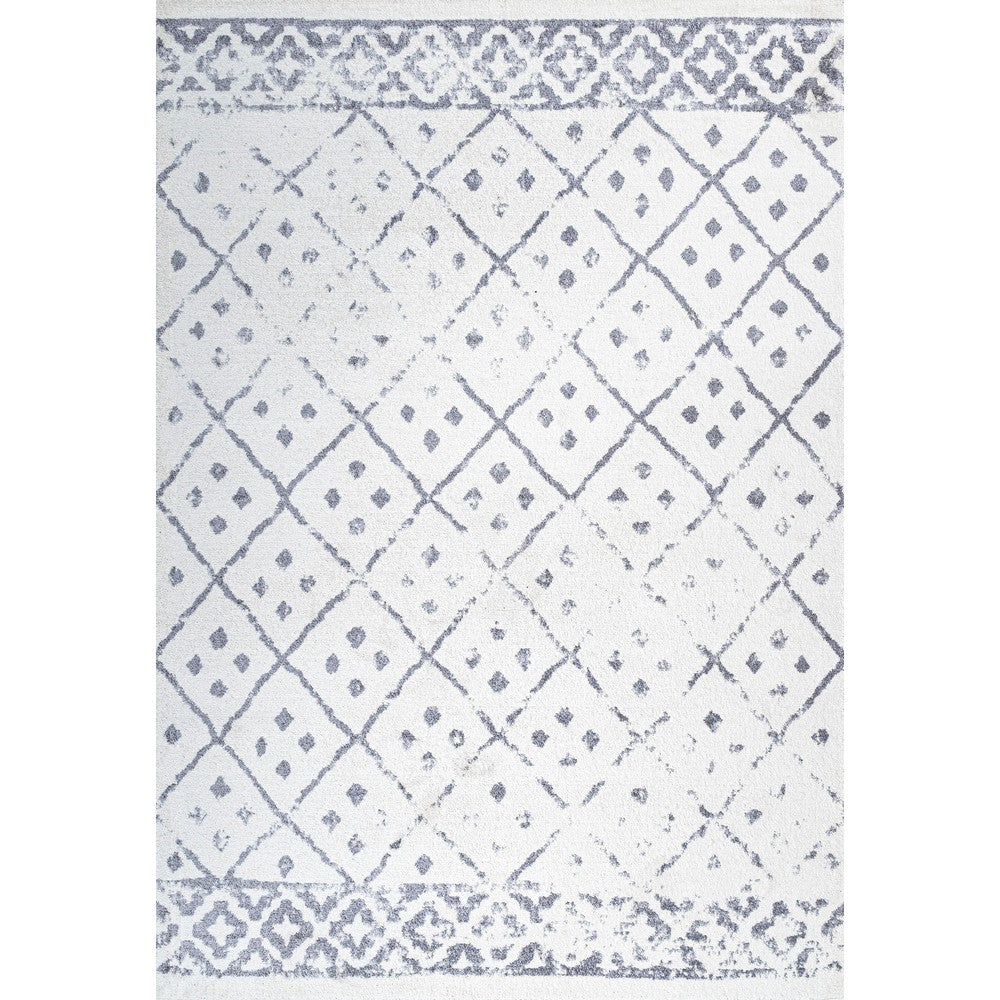 Plumtree Juba Moroccan Geometric Diamond Area Rug