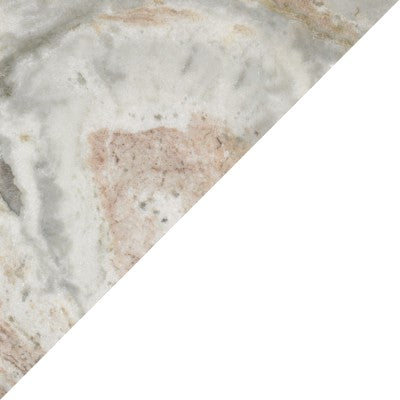 Erosia 15" Contemporary Natural Marble Handmade Cube End Table
