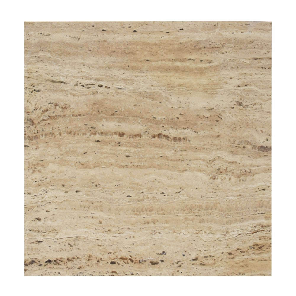 Stone 18.5" Contemporary Natural Marble Handmade T-Shaped End Table