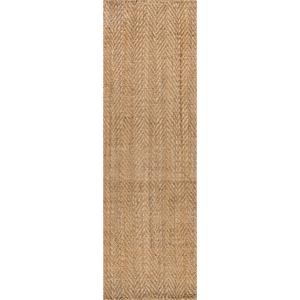 Lolland Hand Woven Herringbone Chunky Jute Area Rug