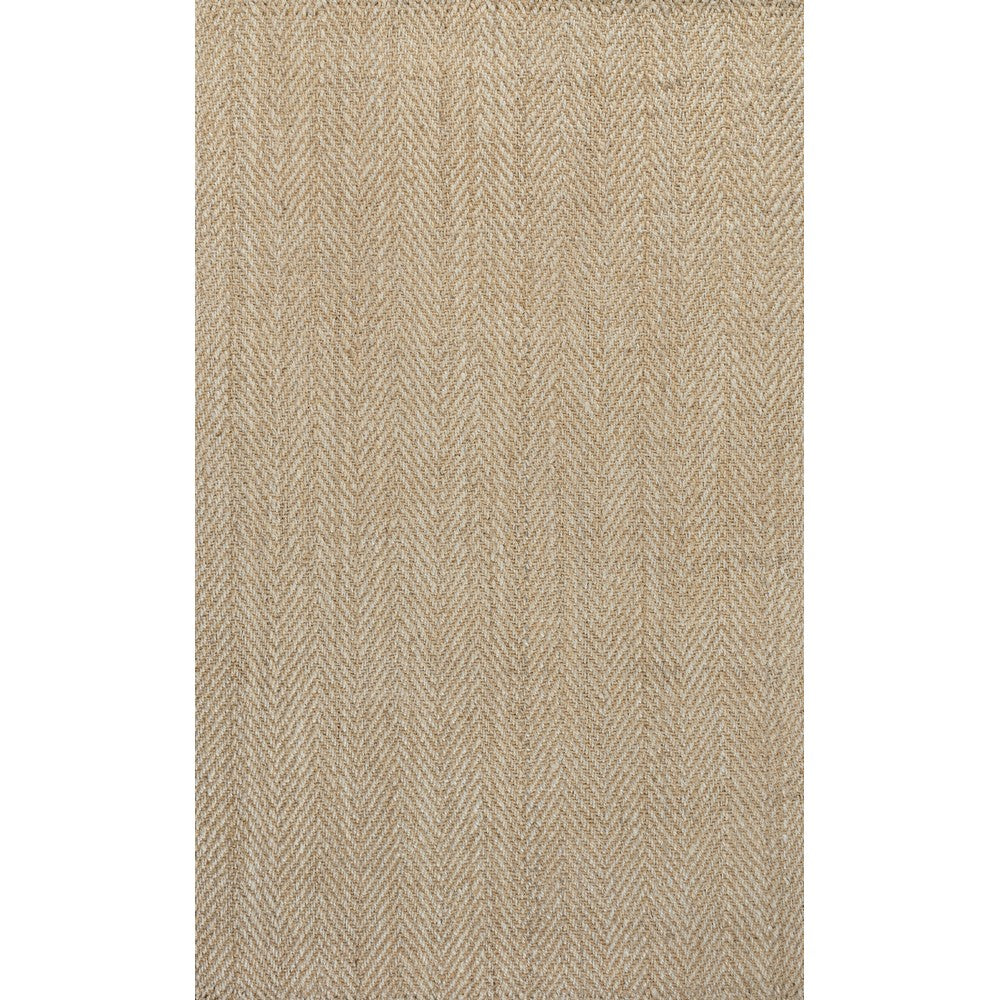 Lolland Hand Woven Herringbone Chunky Jute Area Rug