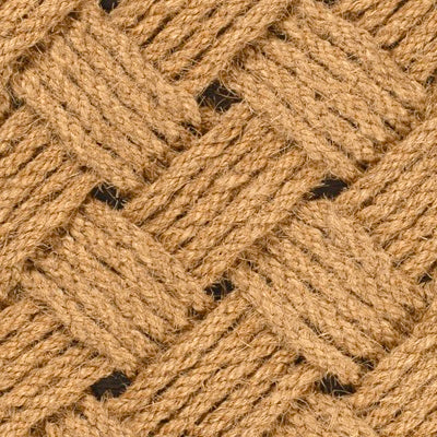 Ocean Classic Coastal Scalloped Basketweave Indoor/Outdoor Coir Mat