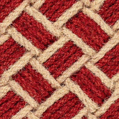 Ocean Classic Coastal Scalloped Basketweave Indoor/Outdoor Coir Mat