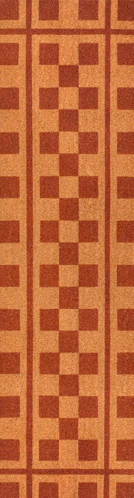 Northfield Classic Farmhouse Checkerboard Coir Area Rug